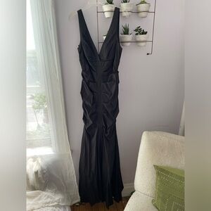 Cache Black full length evening dress.